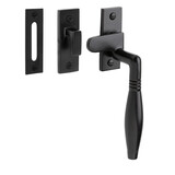 De Oude Deurklink Raamsluiting Klassiek mat zwart rechts