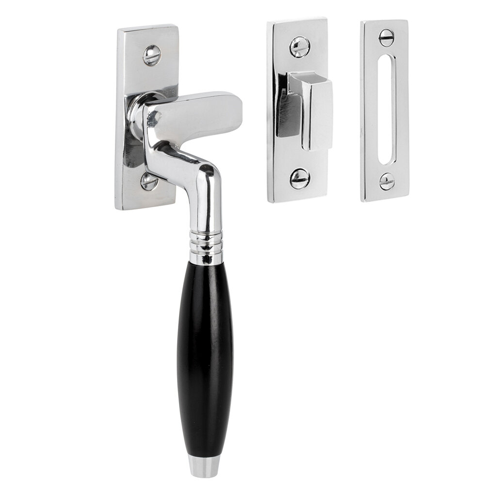 De Oude Deurklink Raamsluiting Klassiek glanzend nikkel links De Oude Deurklink Raamsluiting Klassiek glanzend nikkel links