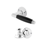 De Oude Deurklink Klassiek geveerd glanzend nikkel rond en WC slot De Oude Deurklink Klassiek geveerd glanzend nikkel rond en WC slot