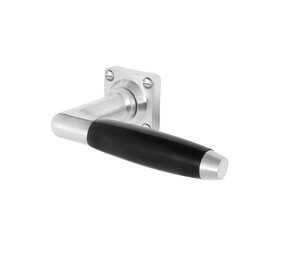 De Oude Deurklink Geveerde deurklink set Klassiek mat nikkel vierkant