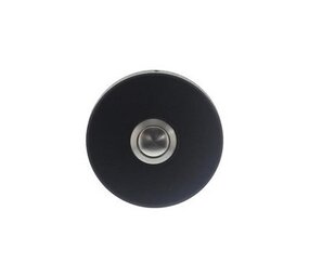 Intersteel Deurbel rond verdekt 53x10 mat zwart RVS