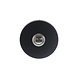 Intersteel Deurbel rond verdekt 53x10 mat zwart met RVS Intersteel Deurbel rond verdekt 53x10 mat zwart met RVS