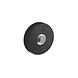 Intersteel Deurbel rond verdekt 53x10 mat zwart met RVS Intersteel Deurbel rond verdekt 53x10 mat zwart met RVS