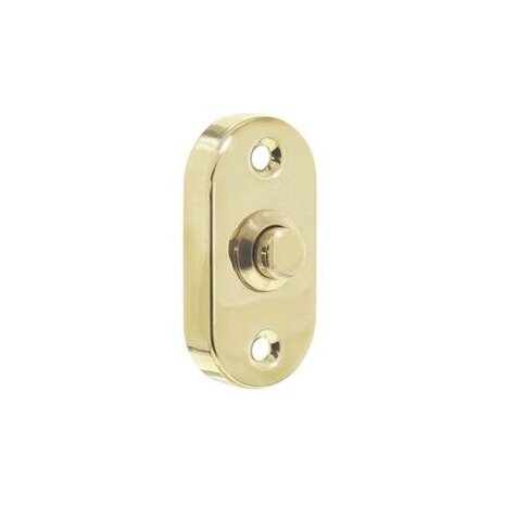 Intersteel Intersteel Deurbel voordeur ovaal messing gelakt weerbestendig | De Oude Deurklink Intersteel Intersteel Deurbel voordeur ovaal messing gelakt weerbestendig | De Oude Deurklink