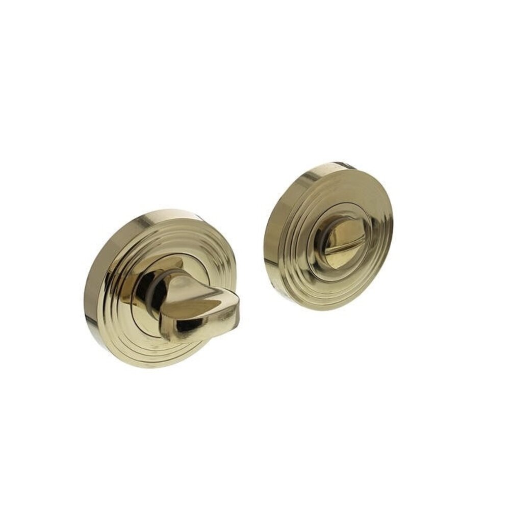 Intersteel Intersteel WC-slot PVD messingkleur verdekt badkamer toilet deurbeslag | De Oude Deurklink jaren 30 deurbeslag Intersteel Intersteel WC-slot PVD messingkleur verdekt badkamer toilet deurbeslag | De Oude Deurklink jaren 30 deurbeslag