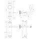 De Oude Deurklink Retro buitendeurbeslag knop/klink PC72 getrommeld messing De Oude Deurklink Retro buitendeurbeslag knop/klink PC72 getrommeld messing