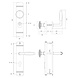 De Oude Deurklink Retro buitendeurbeslag knop/klink PC55 glanzend messing De Oude Deurklink Retro buitendeurbeslag knop/klink PC55 glanzend messing