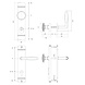 De Oude Deurklink Retro buitendeurbeslag knop/klink PC92 zwart De Oude Deurklink Retro buitendeurbeslag knop/klink PC92 zwart
