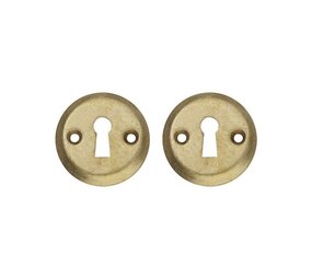 Intersteel Sleutelrozetten schroefgat messing getrommeld Intersteel Sleutelrozetten schroefgat messing getrommeld