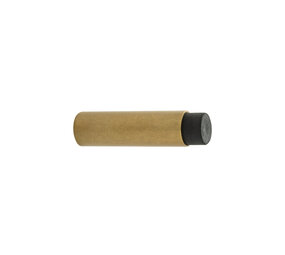De Oude Deurklink Deurstopper wandmontage 80x22mm getrommeld messing De Oude Deurklink Deurstopper wandmontage 80x22mm getrommeld messing