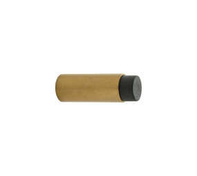De Oude Deurklink Deurstopper wandmontage 60x22mm getrommeld messing De Oude Deurklink Deurstopper wandmontage 60x22mm getrommeld messing