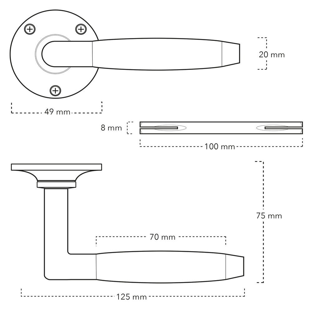 De Oude Deurklink Deurklink klassiek geveerd, messing gelakt, sleutelrozet, rond De Oude Deurklink Deurklink klassiek geveerd, messing gelakt, sleutelrozet, rond