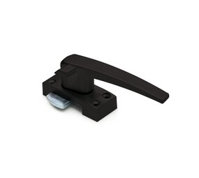 Dulimex Raamsluiting zwart met ventilatie stand,  rechts