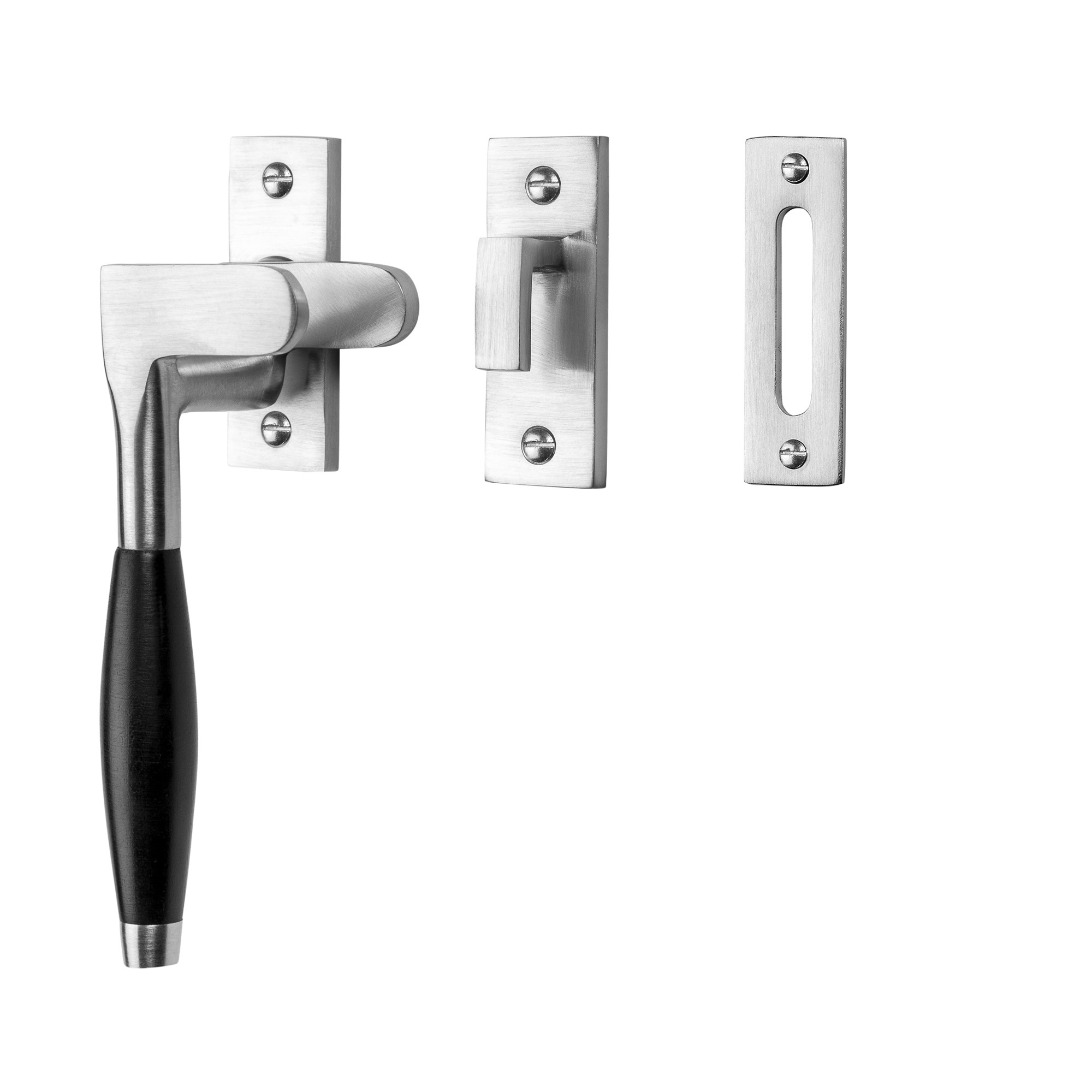 De Oude Deurklink Raamsluiting Klassiek ventilatiestand mat nikkel links