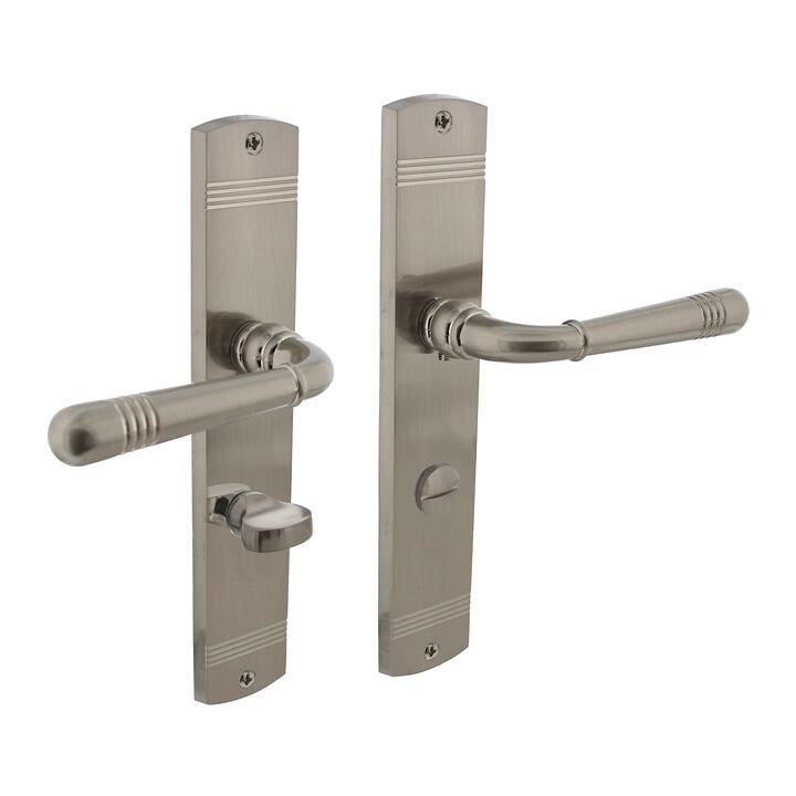 Intersteel Deurklink Helena op schild WC slot 63mm nikkel mat