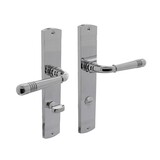 Intersteel Deurklink Helena op schild 235x45x8mm met WC63/8mm chroom