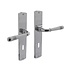 Deurklink Helena op schild sleutelgat 56mm chroom Deurklink Helena op schild sleutelgat 56mm chroom