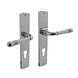 Intersteel Deurklink Helena op schild profielcilindergat 55mm chroom Intersteel Deurklink Helena op schild profielcilindergat 55mm chroom