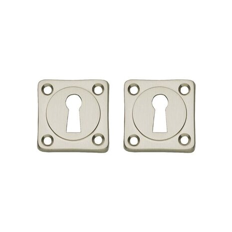 Intersteel Sleutelrozetten vierkant Basic mat nikkel
