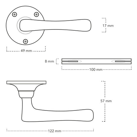 De Oude Deurklink Deurklink Hamersveld in messing gelakt De Oude Deurklink Deurklink Hamersveld in messing gelakt