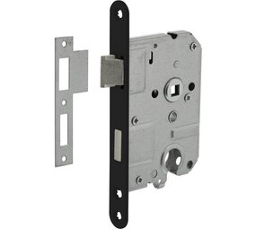 Intersteel Woningbouw cilinder dag- en nachtslot zwart 55 mm