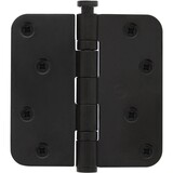 Intersteel Kogellagerscharnier ronde hoeken 89x89mm RVS zwart tot 70 kilo