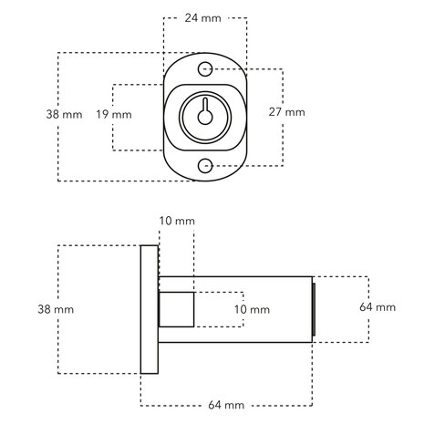 De Oude Deurklink Espagnolet slot mat zwart | De Oude Deurklink jaren 30 raambeslag