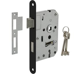 Intersteel Woningbouw klavier dag- en nachtslot zwart 55 mm Intersteel Woningbouw klavier dag- en nachtslot zwart 55 mm