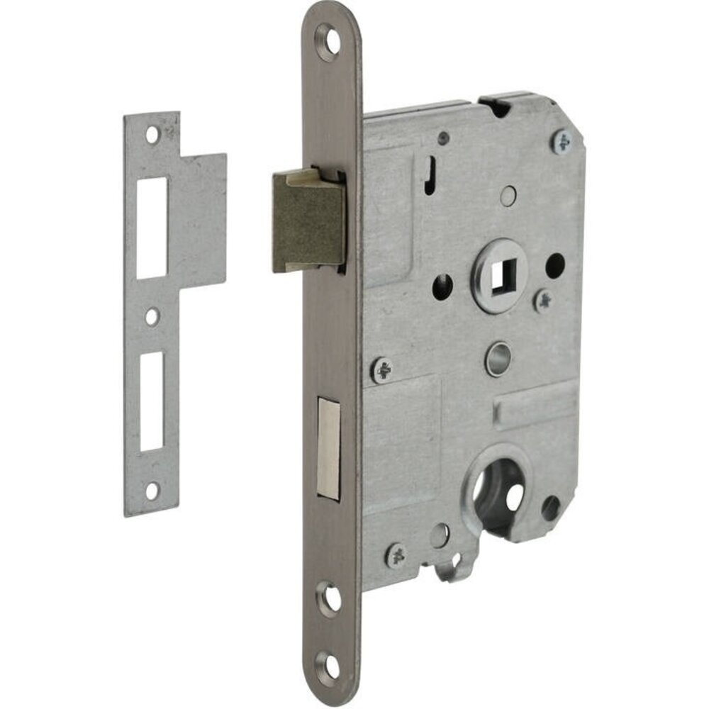 Intersteel Woningbouw cilinder dag- en nachtslot 55 mm geborsteld RVS | De Oude Deurklink jaren 30 deurbeslag Intersteel Woningbouw cilinder dag- en nachtslot 55 mm geborsteld RVS | De Oude Deurklink jaren 30 deurbeslag