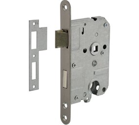 Intersteel Woningbouw cilinder dag- en nachtslot 55 mm geborsteld RVS