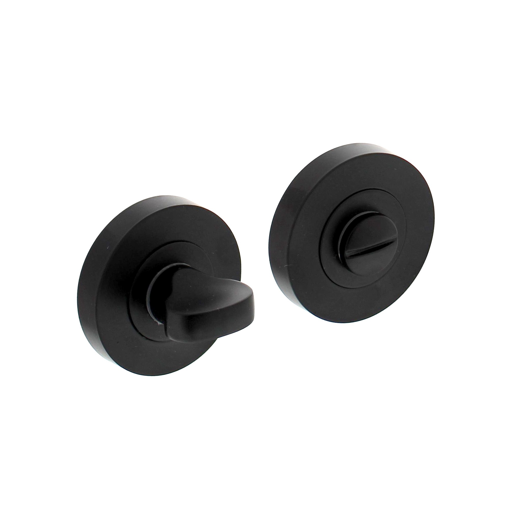 Intersteel WC slot / badkamersluiting 52x8mm mat zwart