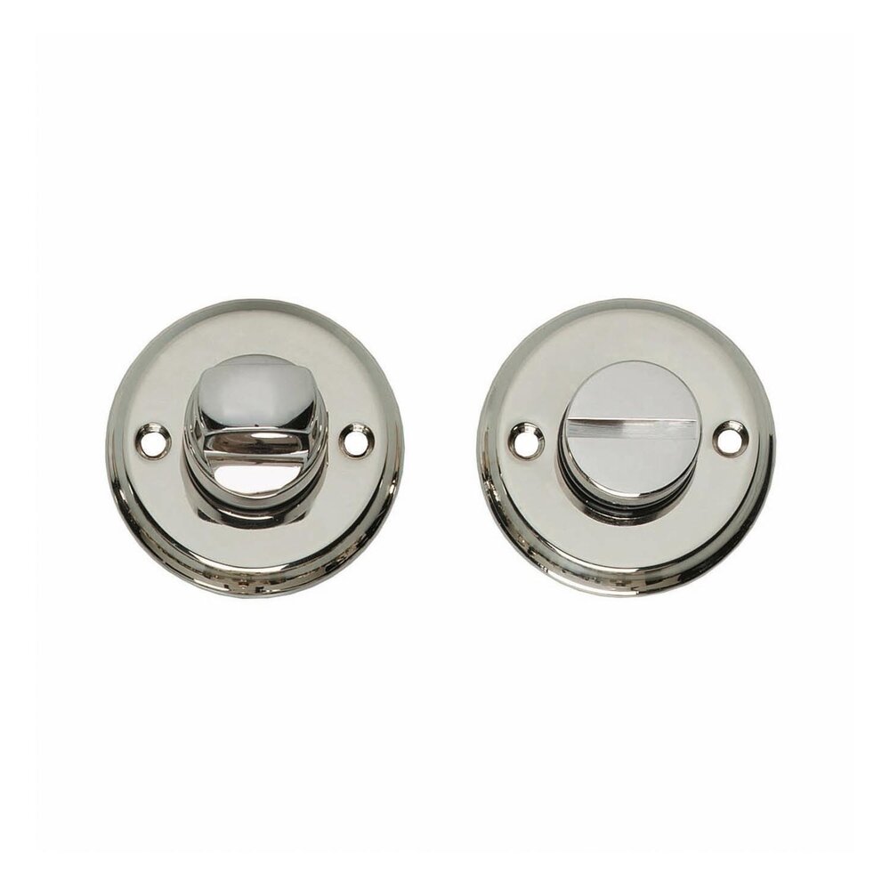 Intersteel WC slot rond met schroefgaten nikkel Intersteel WC slot rond met schroefgaten nikkel