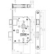 Intersteel Woningbouw klavier dag- en nachtslot wit 55 mm | De Oude Deurklink jaren 30 deurbeslag Intersteel Woningbouw klavier dag- en nachtslot wit 55 mm | De Oude Deurklink jaren 30 deurbeslag