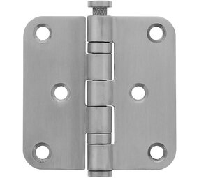 Intersteel Kogellagerscharnier ronde hoeken 76x76mm RVS geborsteld tot 40 kilo Intersteel Kogellagerscharnier ronde hoeken 76x76mm RVS geborsteld tot 40 kilo