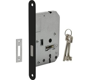 Intersteel Woningbouw klavier kastslot zwart 55 mm Intersteel Woningbouw klavier kastslot zwart 55 mm