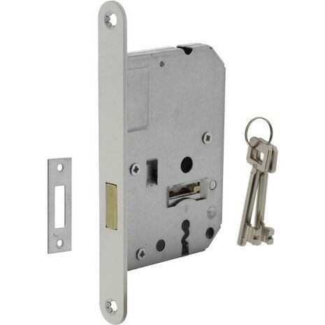Intersteel Woningbouw klavier kastslot wit 55 mm | De Oude Deurklink jaren 30 deurbeslag Intersteel Woningbouw klavier kastslot wit 55 mm | De Oude Deurklink jaren 30 deurbeslag