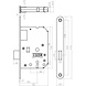 Intersteel Woningbouw klavier kastslot wit 55 mm | De Oude Deurklink jaren 30 deurbeslag Intersteel Woningbouw klavier kastslot wit 55 mm | De Oude Deurklink jaren 30 deurbeslag