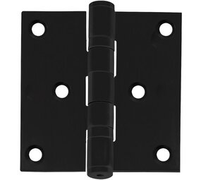 Intersteel Kogellagerscharnier rechte hoeken 76x76mm RVS zwart tot 50 kilo Intersteel Kogellagerscharnier rechte hoeken 76x76mm RVS zwart tot 50 kilo