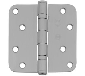 Intersteel Kogellagerscharnier geborsteld RVS  89x89mm afgerond tot 70 kilo