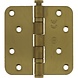 Intersteel Kogellagerscharnier RVS ronde hoeken 89x89mm PVD mat messing tot 70 kilo Intersteel Kogellagerscharnier RVS ronde hoeken 89x89mm PVD mat messing tot 70 kilo