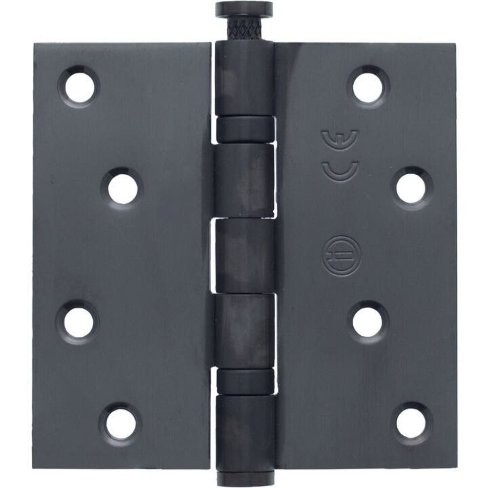 Intersteel Kogellagerscharnier RVS rechte hoeken 89x89mm PVD antraciet tot 70 kilo Intersteel Kogellagerscharnier RVS rechte hoeken 89x89mm PVD antraciet tot 70 kilo