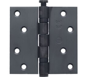 Intersteel Kogellagerscharnier RVS rechte hoeken 89x89mm PVD antraciet tot 70 kilo Intersteel Kogellagerscharnier RVS rechte hoeken 89x89mm PVD antraciet tot 70 kilo