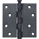 Intersteel Kogellagerscharnier RVS rechte hoeken 89x89mm PVD antraciet tot 70 kilo Intersteel Kogellagerscharnier RVS rechte hoeken 89x89mm PVD antraciet tot 70 kilo