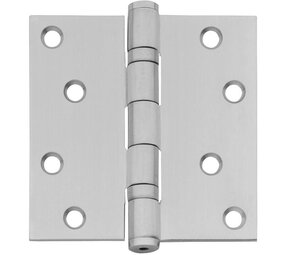 Intersteel Kogellagerscharnier rechte hoeken 89x89mm RVS geborsteld tot 70 kilo Intersteel Kogellagerscharnier rechte hoeken 89x89mm RVS geborsteld tot 70 kilo