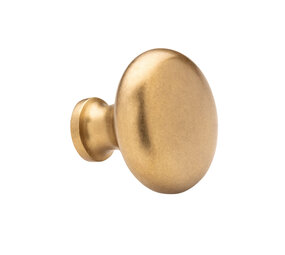 De Oude Deurklink Meubelknop 38 mm - getrommeld messing