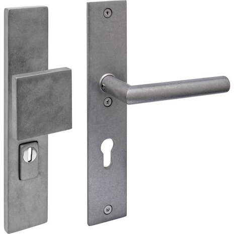 Intersteel SKG3 veiligheidsbeslag rechthoekig greep/klink Luzern met kerntrekbeveiliging rvs getrommeld PC 72mm Intersteel SKG3 veiligheidsbeslag rechthoekig greep/klink Luzern met kerntrekbeveiliging rvs getrommeld PC 72mm