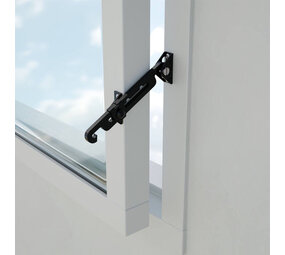 Intersteel SecuMax raamuitzetter binnendraaiend zwart Intersteel SecuMax raamuitzetter binnendraaiend zwart