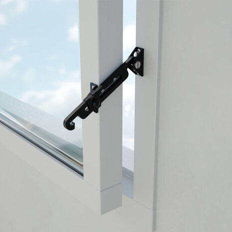Intersteel SecuMax raamuitzetter binnendraaiend zwart Intersteel SecuMax raamuitzetter binnendraaiend zwart
