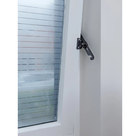 Intersteel SecuMax raamuitzetter binnendraaiend zwart Intersteel SecuMax raamuitzetter binnendraaiend zwart