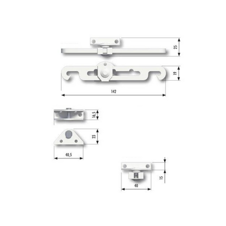Intersteel SecuMax raamuitzetter binnendraaiend zwart Intersteel SecuMax raamuitzetter binnendraaiend zwart
